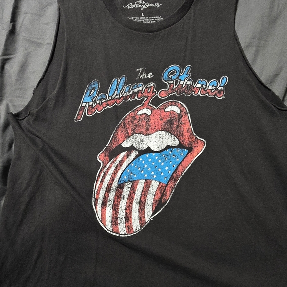 the Rolling Stones | Tops | The Rolling Stones Black And Red Tank Top ...